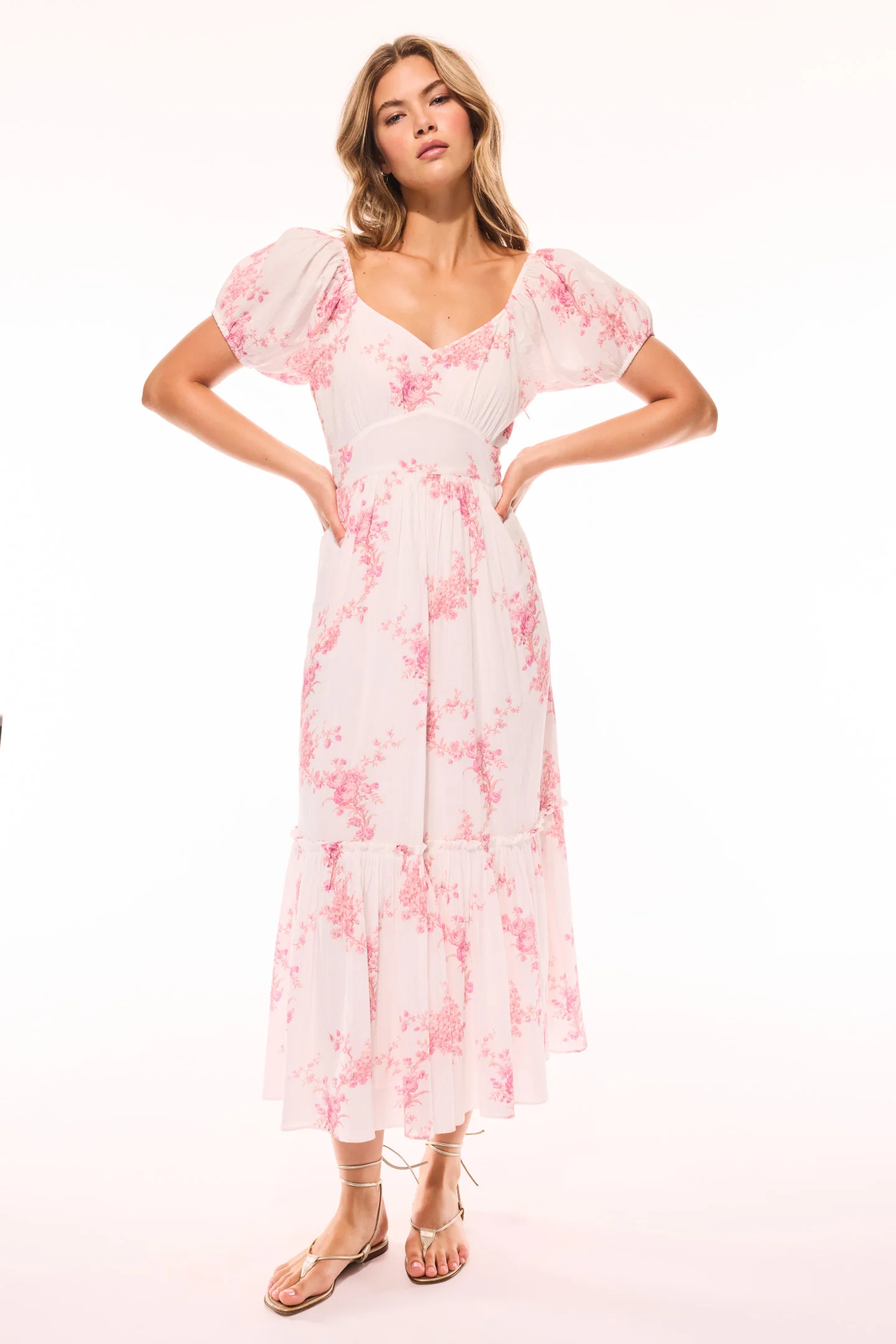 Angie Upcycled Cotton Midi Dress - Image 3