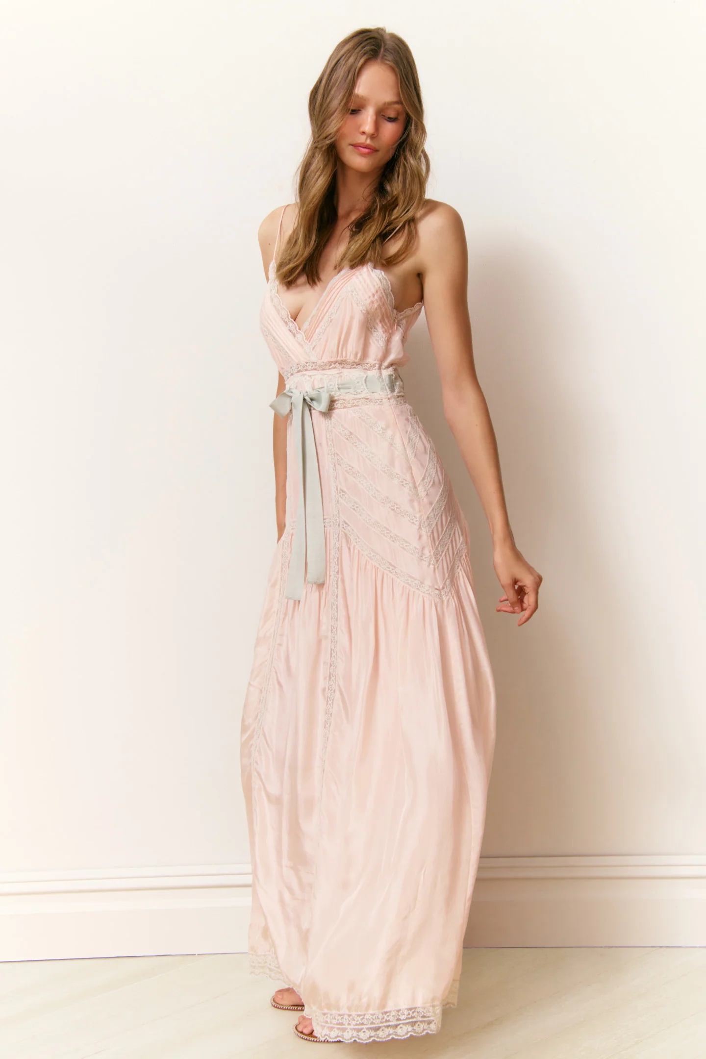 Arlissa Silk Lace-Detailed Maxi Dress - Image 4