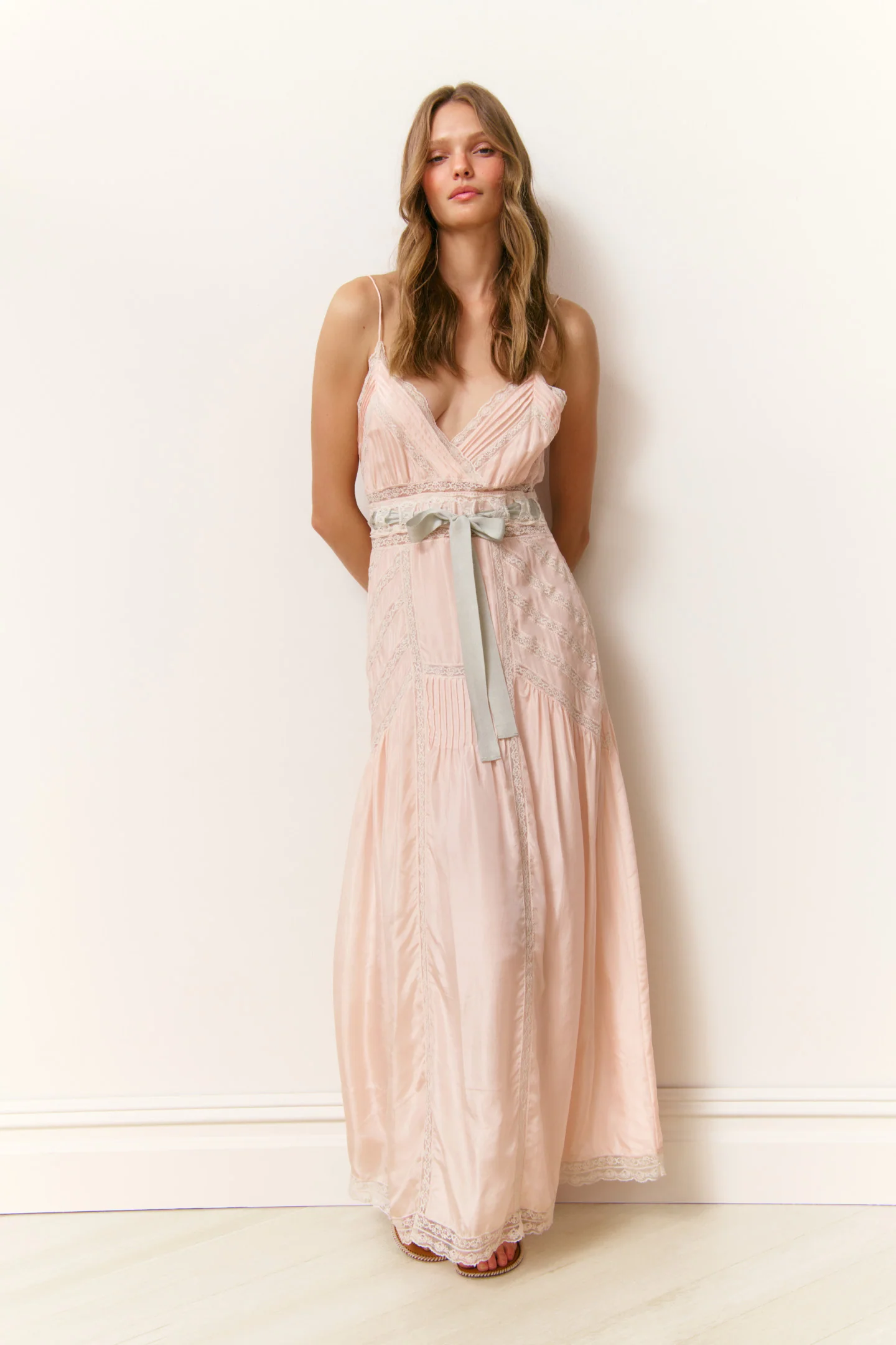 Arlissa Silk Lace-Detailed Maxi Dress - Image 5