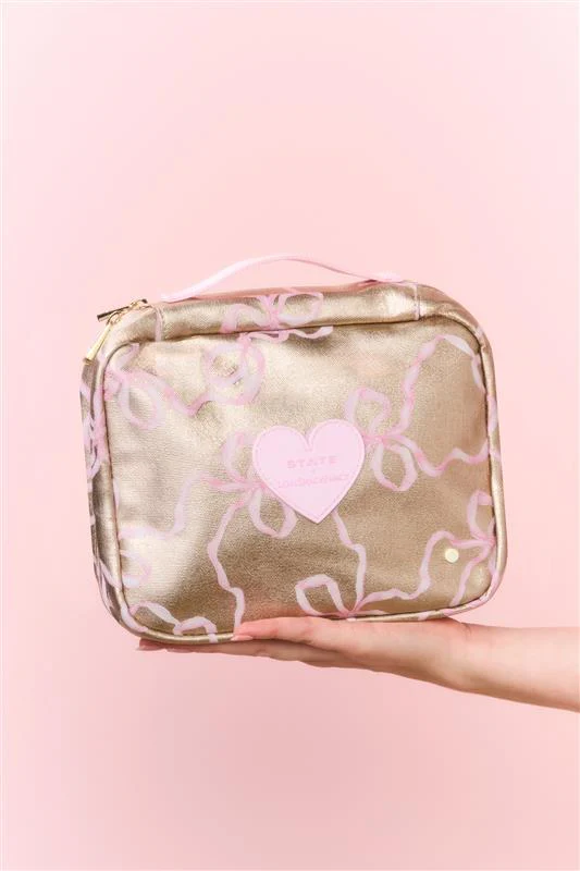 STATE x LoveShackFancy Gold Bensen Toiletry Kit - Image 4