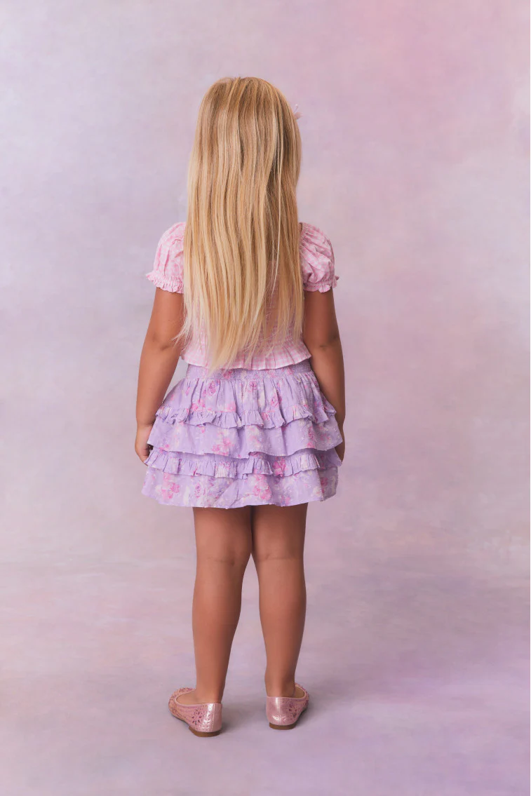 Girls Billie Heirloom Print Skirt - Image 7