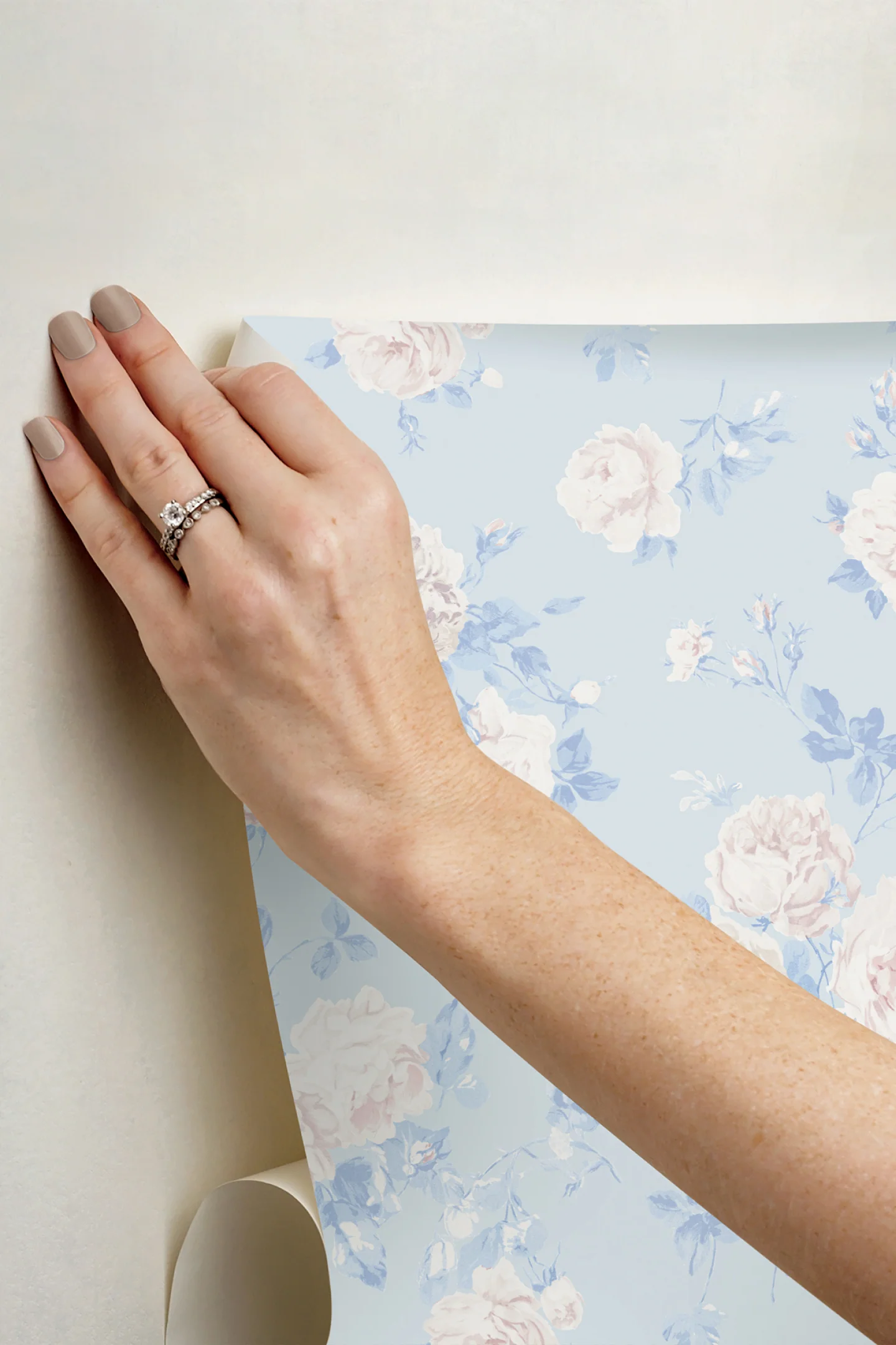 Whisper Blue Peel + Stick Wallpaper - Image 4