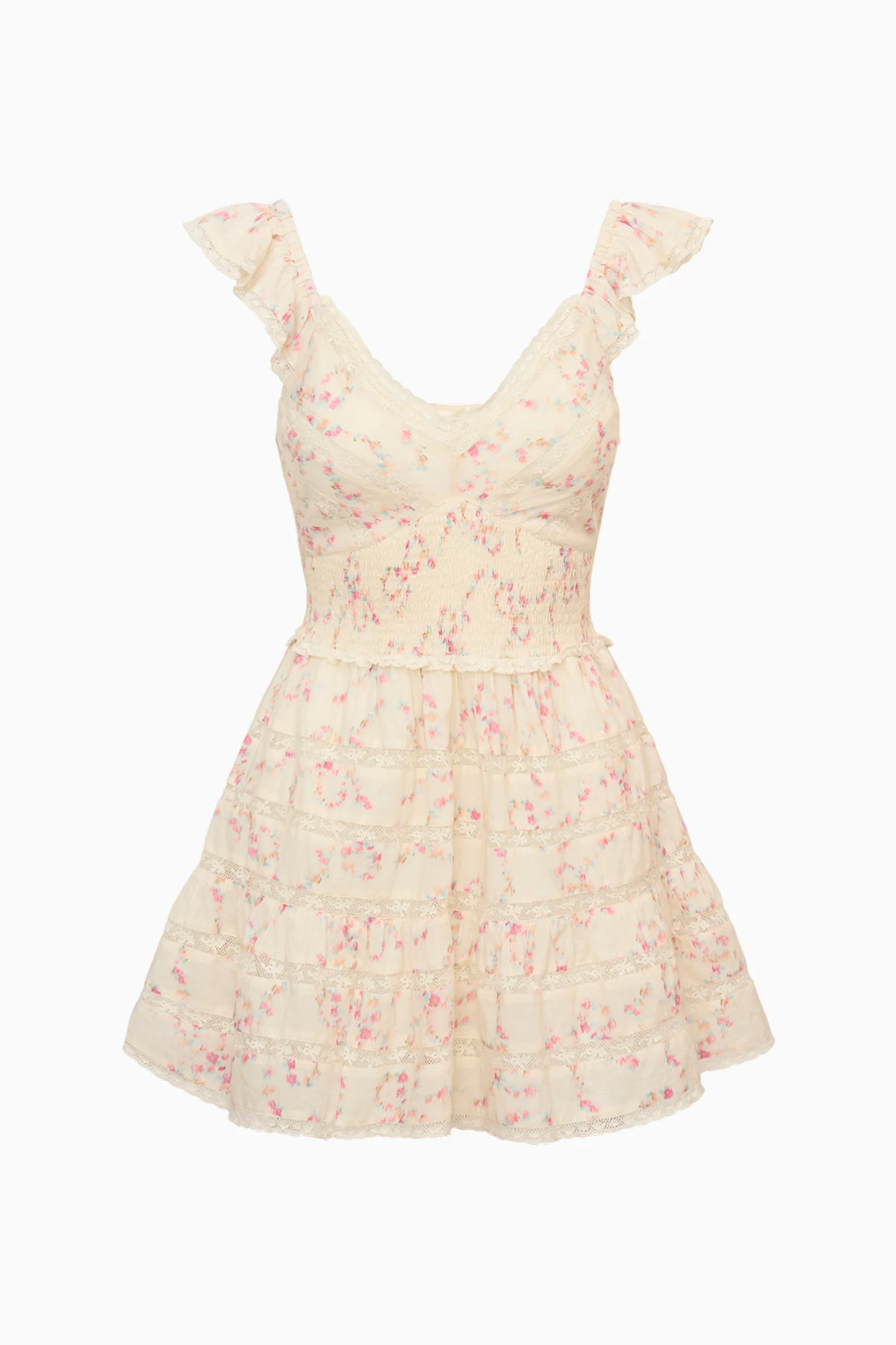 Finny Cotton Luna Rosa Fleur Mini Dress - Image 6