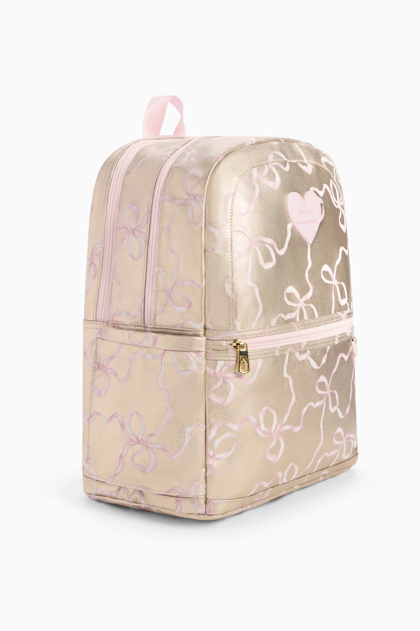 STATE x LoveShackFancy Gold Kane Double Pocket Backpack - Image 4