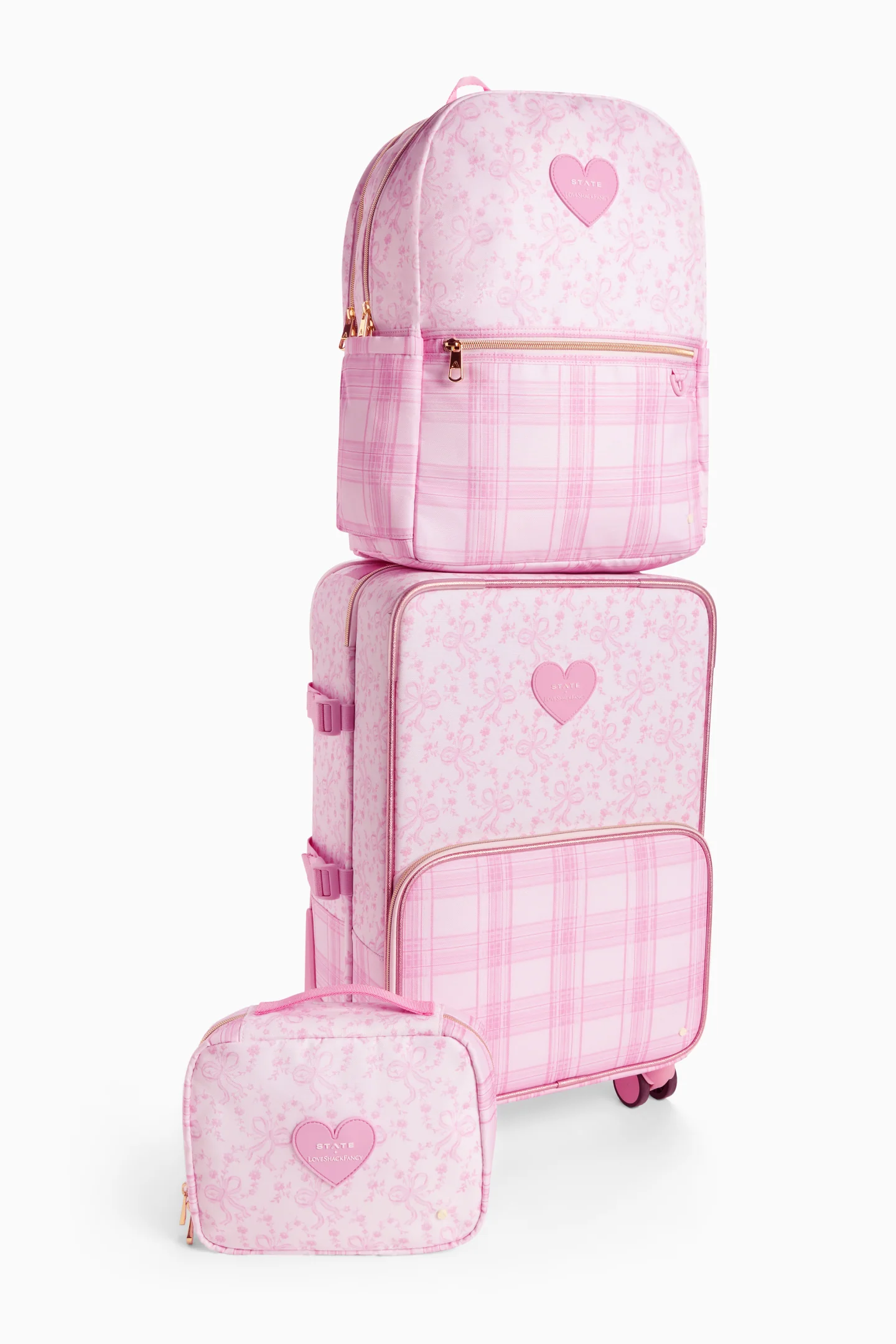 STATE x LoveShackFancy Mixed Print Logan Carry On - Image 5