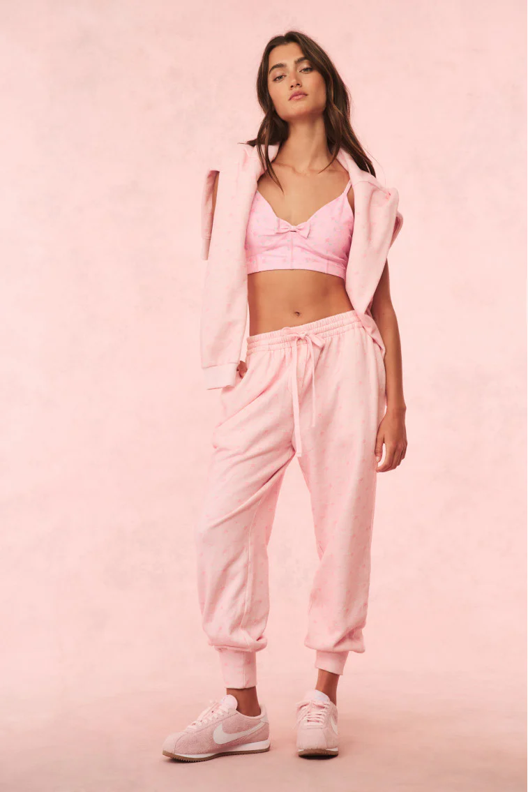 Lolana Floral Cotton Sweatpants - IBIZA SUNSET - Image 3