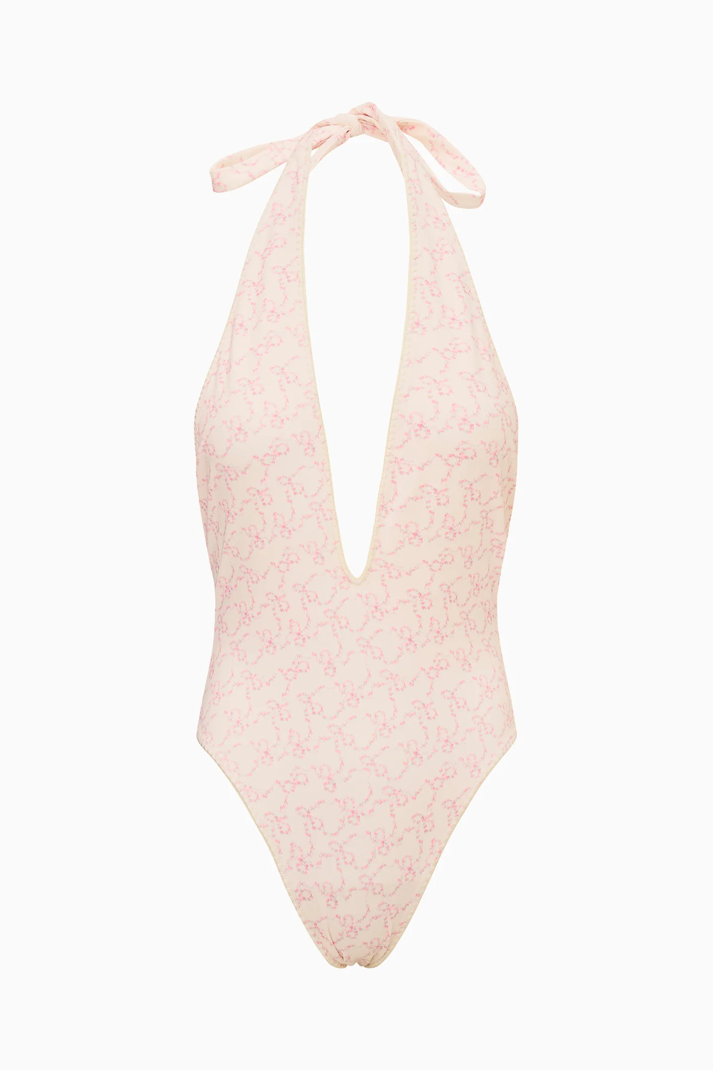 Meegan Floral Bow Print One-Piece Swimsuit - Image 5
