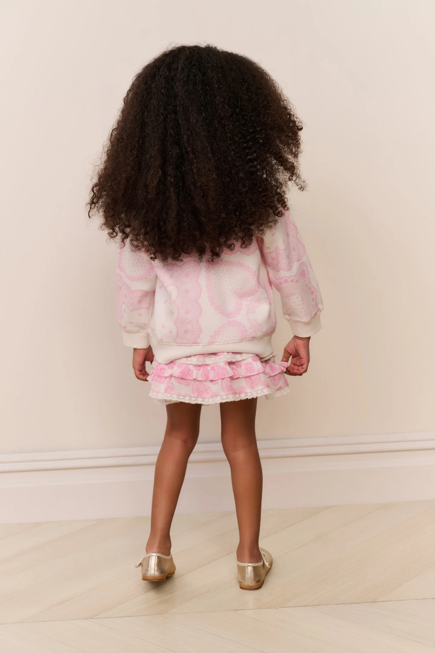 Little Girls Mini Leila Heart Print Pullover - Image 4