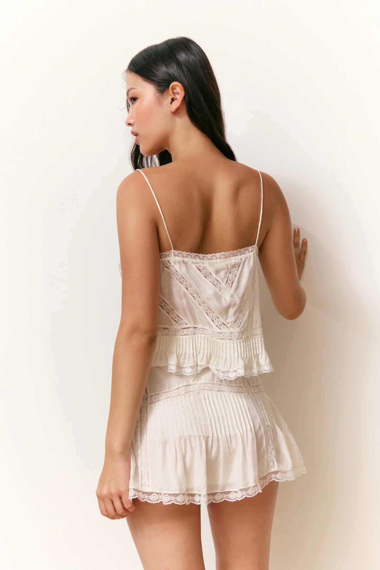 Ondeline Silk Lace Ruffle Cami - Image 5