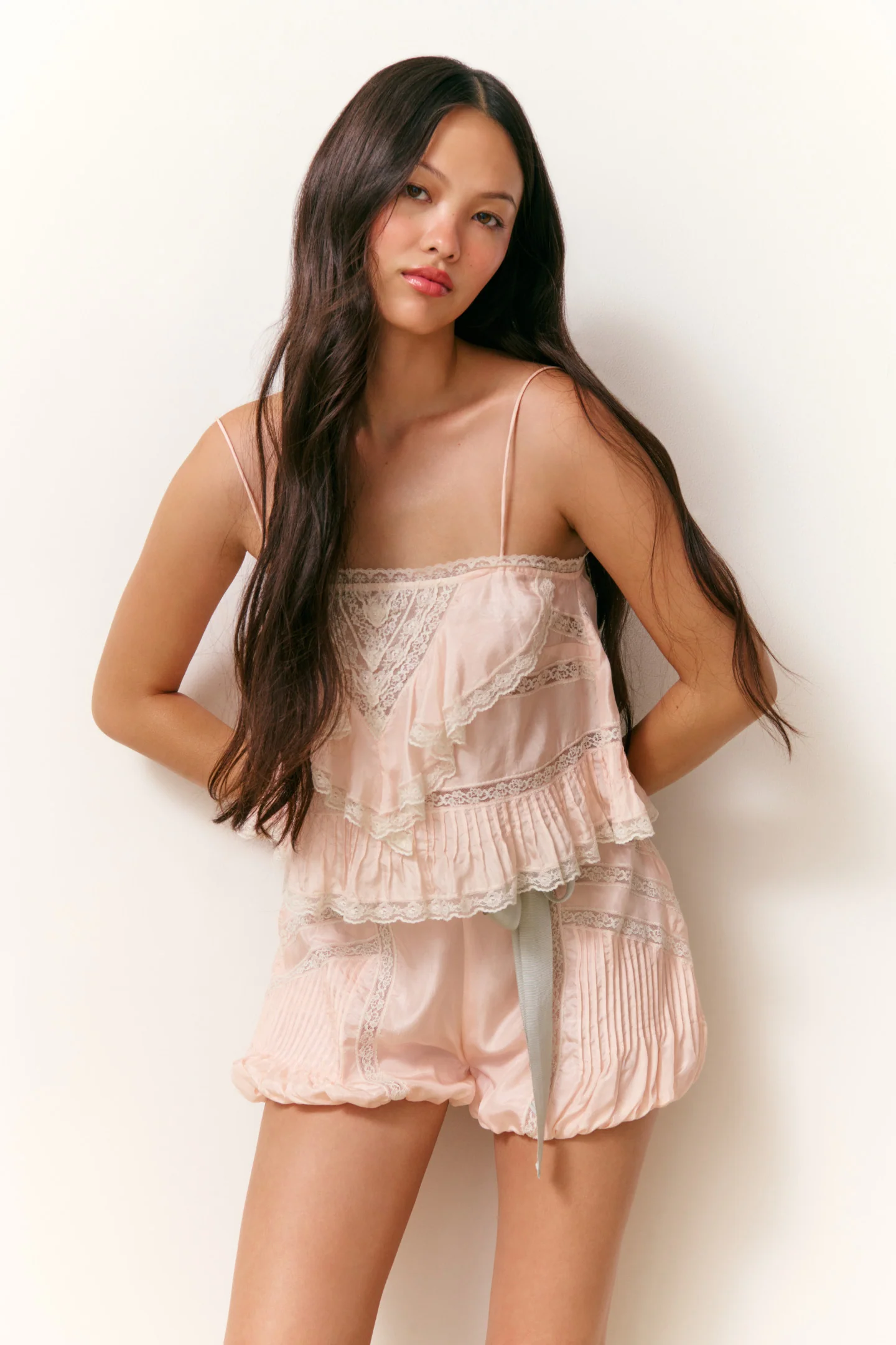 Ondeline Silk Lace Ruffle Cami - Image 10