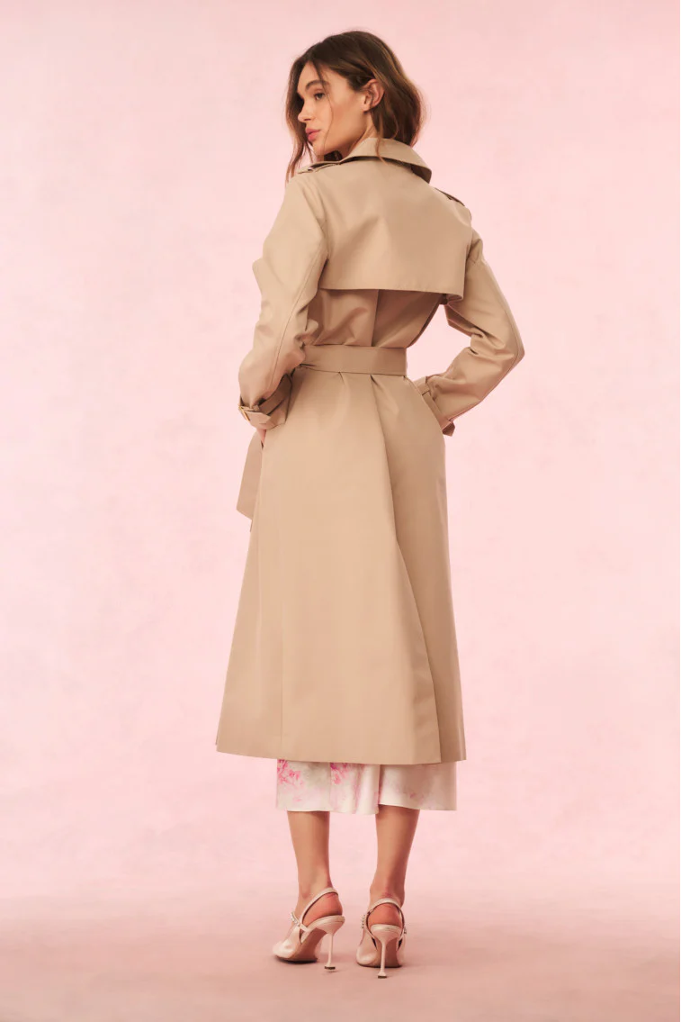 Thiel Bow-Embroidered Trench Coat - Image 5
